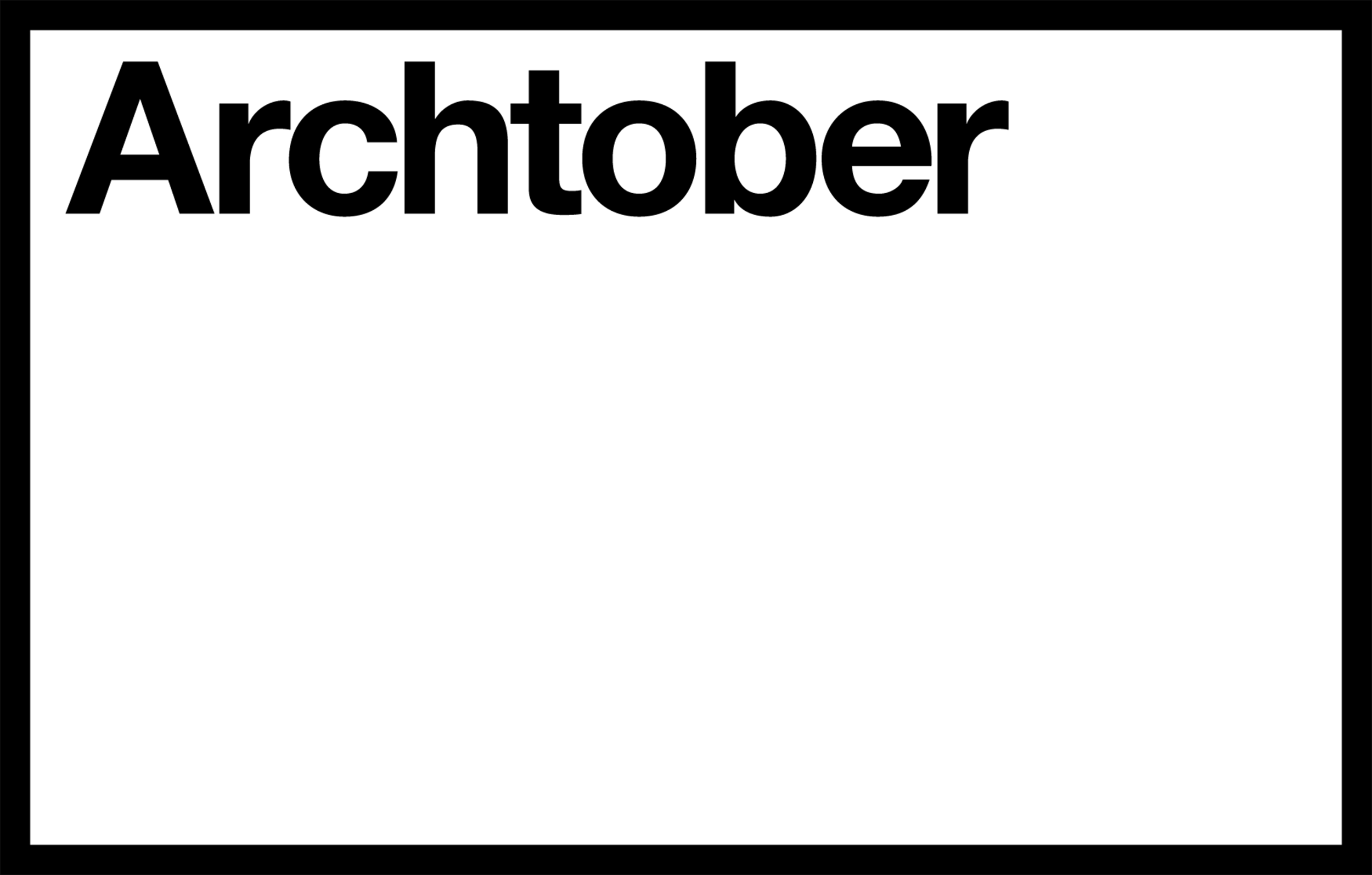 Archtober logo